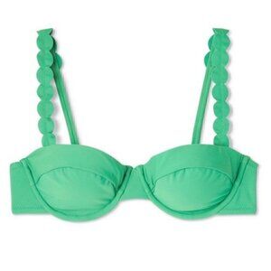 Rhode X Target Scallop Edge Bikini Top LARGE NWOT